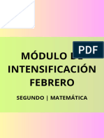 Intensificación Febrero Matematica - Segundo