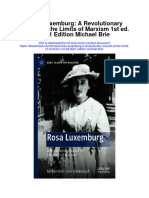 Download Rosa Luxemburg A Revolutionary Marxist At The Limits Of Marxism 1St Ed 2021 Edition Michael Brie all chapter