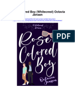 Rose Colored Boy Whitecrest Octavia Jensen All Chapter