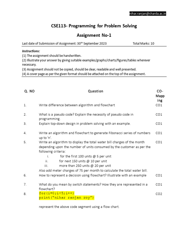 Assignment No 1 | PDF | Teaching Methods & Materials | Computers