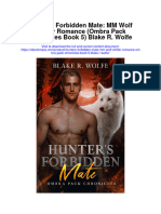 Hunters Forbidden Mate MM Wolf Shifter Romance Ombra Pack Chronicles Book 5 Blake R Wolfe Full Chapter