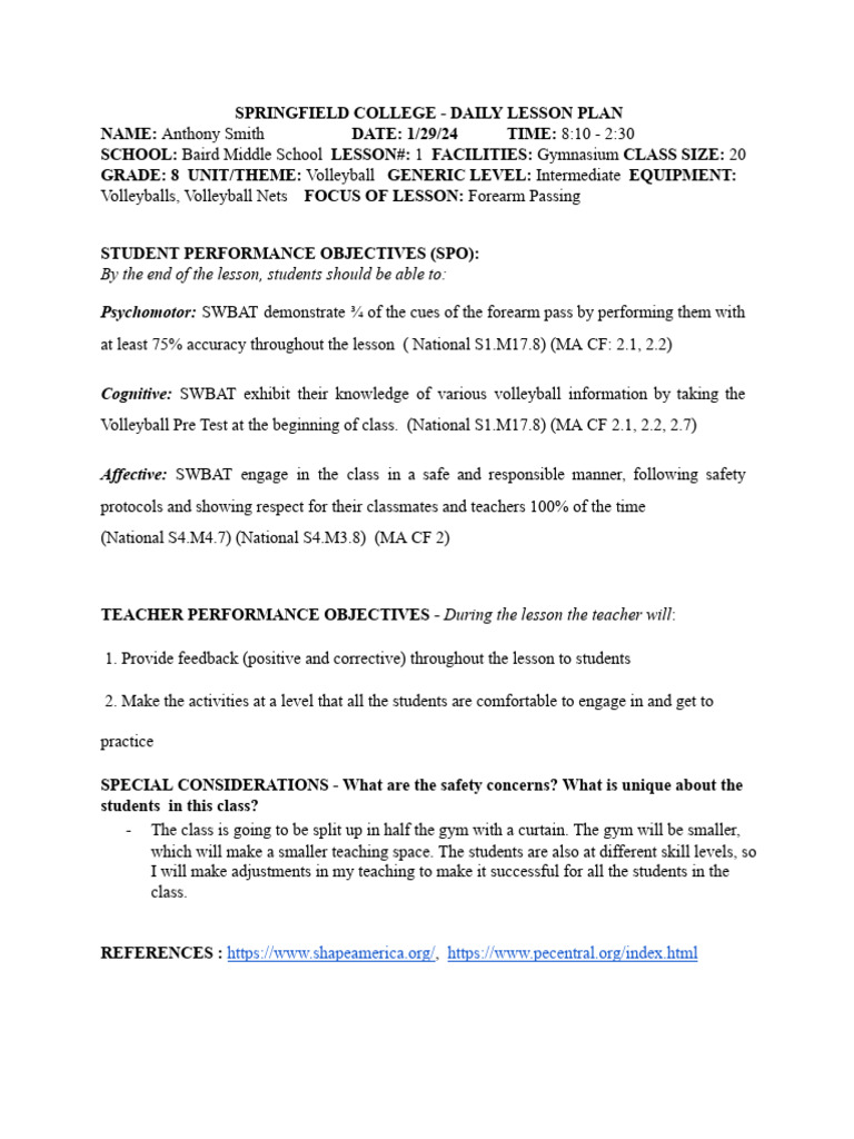 Day 1 Forearm Passing Download Free Pdf Volleyball Human