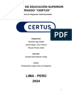 Instituto de Educación Superior Privado "Certus": Lima - Perù 2024