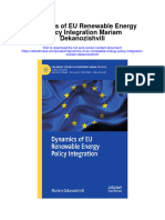 Dynamics of Eu Renewable Energy Policy Integration Mariam Dekanozishvili Full Chapter