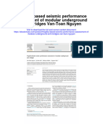 Fragility Based Seismic Performance Assessment of Modular Underground Arch Bridges Van Toan Nguyen Full Chapter