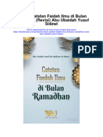 Download E Book Catatan Faidah Ilmu Di Bulan Ramadhan Revisi Abu Ubaidah Yusuf Sidawi full chapter