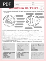 Exercícios Sobre Camadas Da Terra 6º Ano | PDF | Terra | Magma