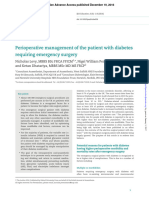 Perioperative - Management - of DM Requiring Emergency Surgery