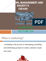 LECTURE 6 Marketing