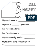 Free worksheets - Mother's day