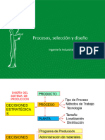 Procesos, Selección y Diseño: Ingeniería Industrial