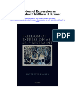 Freedom of Expression As Self Restraint Matthew H Kramer Full Chapter