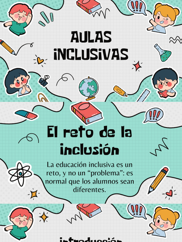 Diapositivas Aula Inclusiva | PDF | Aprendizaje | Modificación de ...