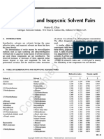III - Isorefractive and Isopycnic Solvent Pairs