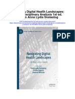 Download Navigating Digital Health Landscapes A Multidisciplinary Analysis 1St Ed Edition Anna Lydia Svalastog full chapter