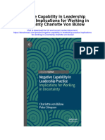 Negative Capability in Leadership Practice Implications For Working in Uncertainty Charlotte Von Bulow Full Chapter