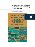 Negotiating Democracy and Religious Pluralism India Pakistan and Turkey Karen Barkey Full Chapter