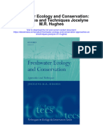 Download Freshwater Ecology And Conservation Approaches And Techniques Jocelyne M R Hughes full chapter