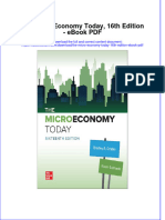 Book PDF The Micro Economy Today 16Th Edition PDF Full Chapter