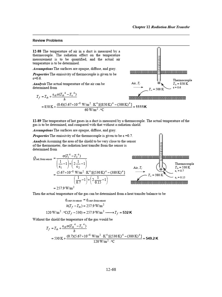 Radiation Heat Transfer: H T T T T | PDF | Heat Transfer | Heat
