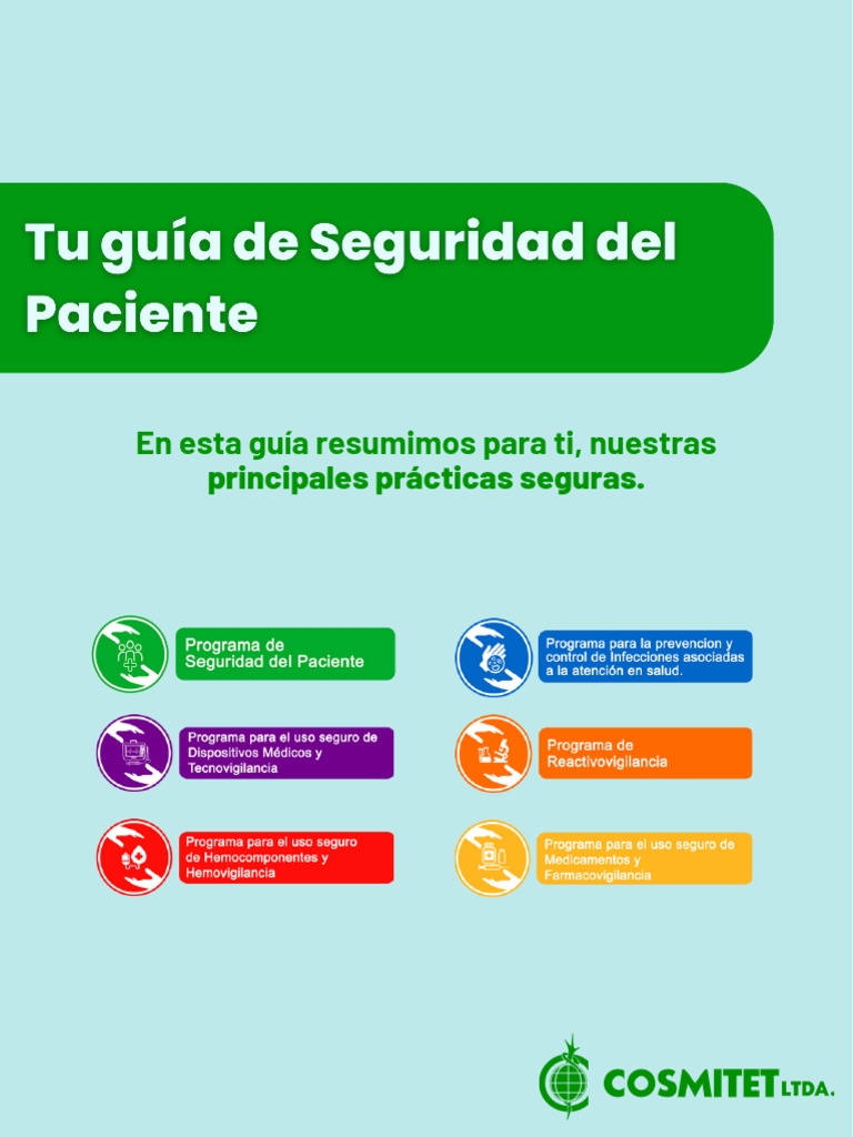 Prácticas Seguras en Atención de Salud | PDF | Seguridad del paciente ...