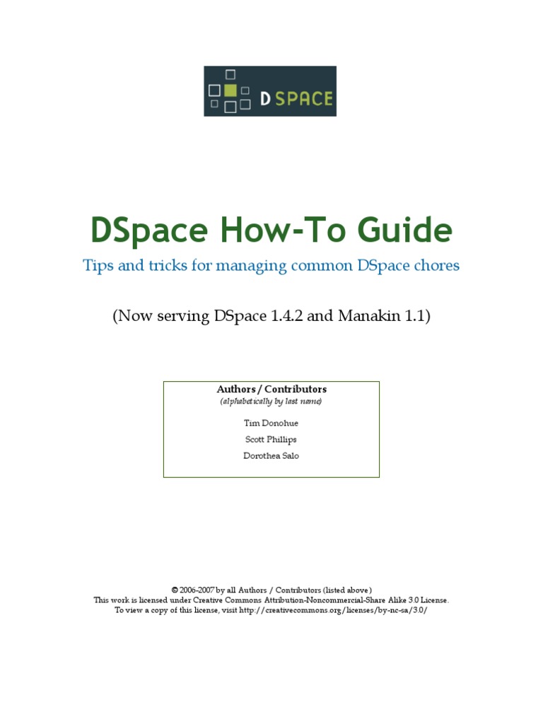 Dspacehowtoguide | PDF | Metadata | Search Engine Indexing