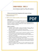 Mi tema: prevención hacia la dependencia del consumo de drogas