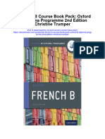 Ib French B Course Book Pack Oxford Ib Diploma Programme 2Nd Edition Christine Trumper Full Chapter