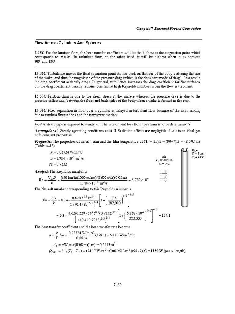 Heat Transfer in Forced Convection | PDF | Fluid Dynamics | Drag (Physics)
