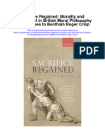 Download Sacrifice Regained Morality And Self Interest In British Moral Philosophy From Hobbes To Bentham Roger Crisp all chapter