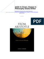 From Aristotle To Cicero Essays in Ancient Philosophy Gisela Striker Full Chapter