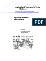 Economia Applicata Allingegneria Tecla de Luca Full Chapter