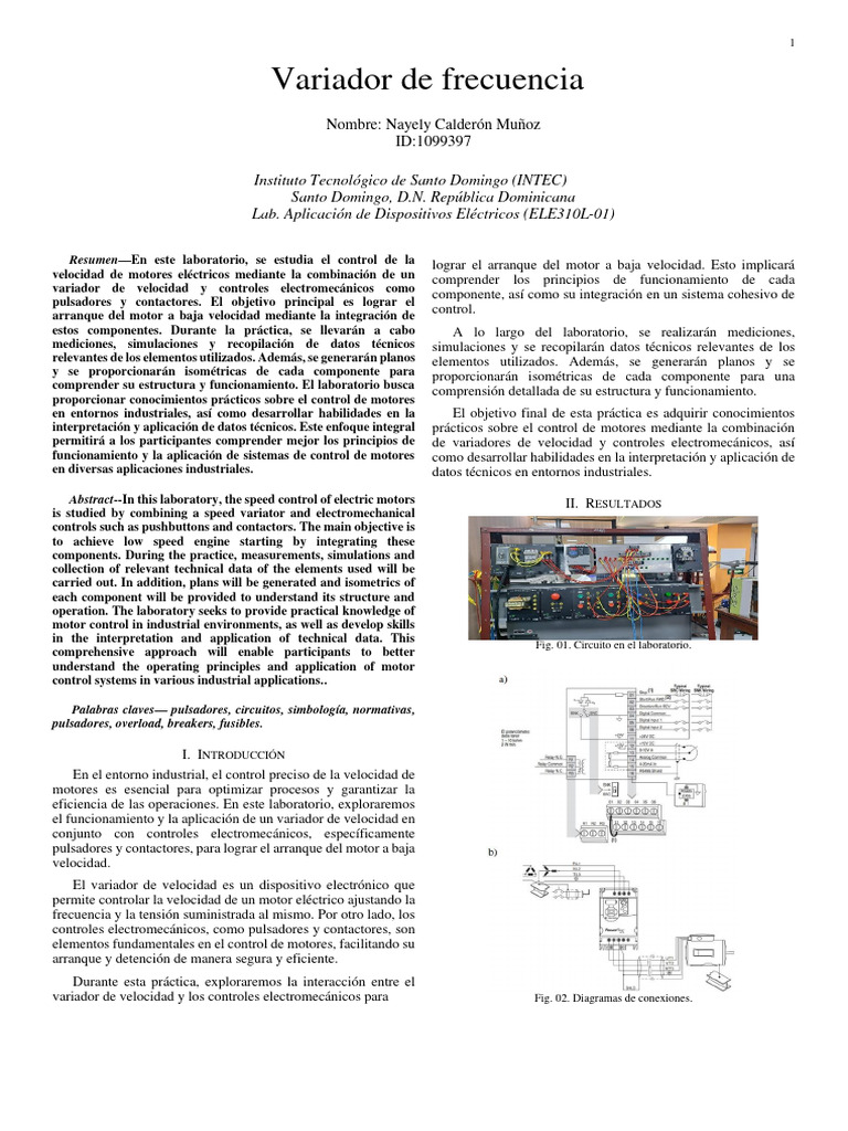 Diagrama de conexión de variador de frecuencia | PDF | Ingeniería de ...