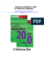 Nelson Textbook of Pediatrics 20Th Edition Robert M Kliegman Full Chapter
