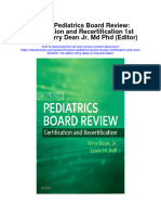 Nelson Pediatrics Board Review Certification and Recertification 1St Edition Terry Dean JR MD PHD Editor Full Chapter
