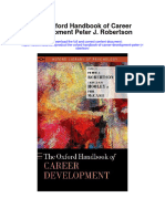 The Oxford Handbook of Career Development Peter J Robertson Full Chapter