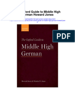 The Oxford Guide To Middle High German Howard Jones Full Chapter