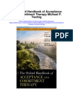 Download The Oxford Handbook Of Acceptance And Commitment Therapy Michael P Twohig full chapter