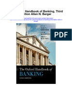 The Oxford Handbook of Banking Third Edition Allen N Berger Full Chapter