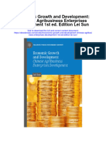 Economic Growth and Development Chinese Agribusiness Enterprises Development 1St Ed Edition Lei Sun Full Chapter