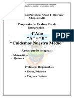 Proyecto Integrado(Logros Destacados y Satisfactorios_4° A,B _Normal