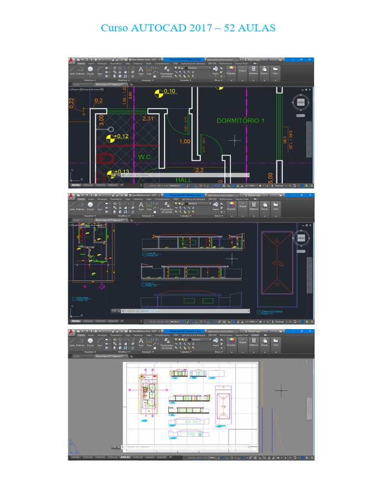 Curso Completo de AutoCAD 2017 | PDF | Arte | Tecnologia e Engenharia