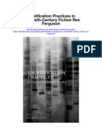 Identification Practices in Twentieth Century Fiction Rex Ferguson Full Chapter