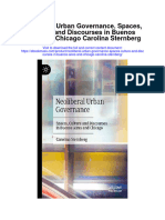 Neoliberal Urban Governance Spaces Culture and Discourses in Buenos Aires and Chicago Carolina Sternberg Full Chapter