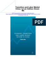 Download Economic Transition And Labor Market Reform In China 1St Ed Edition Xinxin Ma full chapter