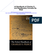 The Oxford Handbook of Charles S Peirce Oxford Handbooks Cornelis de Waal Full Chapter