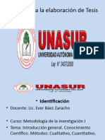 Tutoría para la elaboración de Tesis