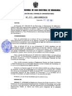 RCU #341 2021 UNSCH CU PDF Reglamento General de Grados y Titulos