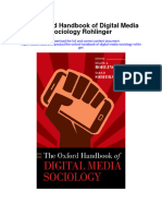 The Oxford Handbook of Digital Media Sociology Rohlinger Full Chapter