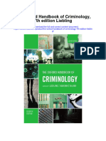 The Oxford Handbook of Criminology 7Th Edition Liebling Full Chapter
